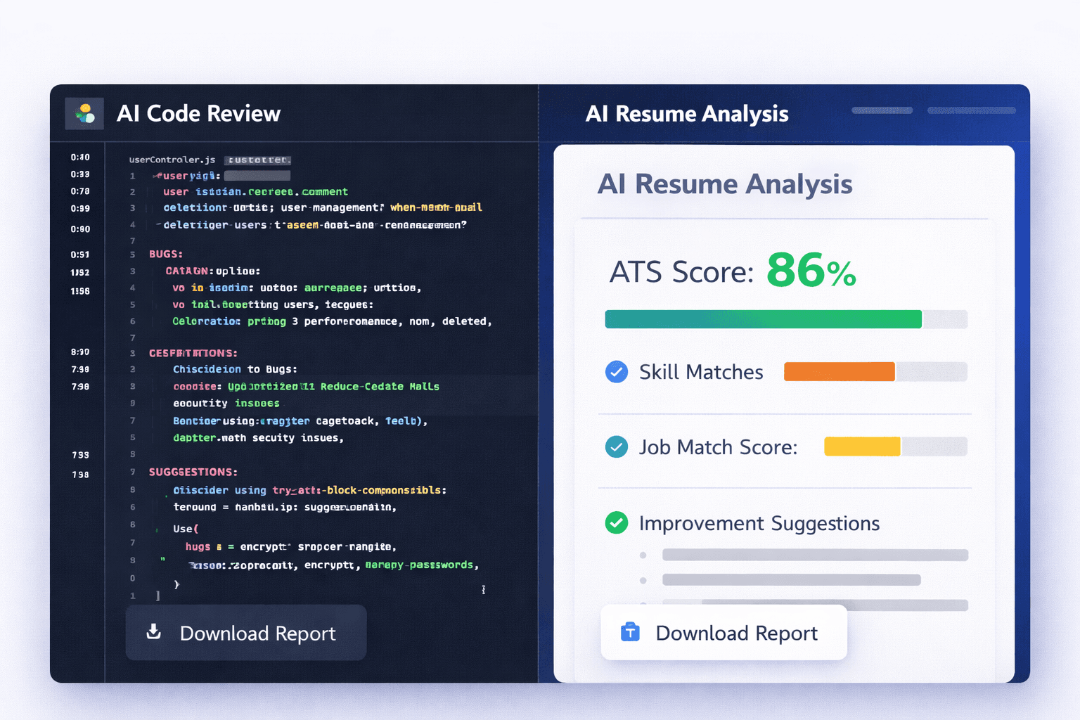 CodeHire AI analysis results